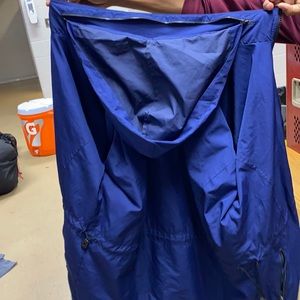 Nice blue rain jacket, brand new